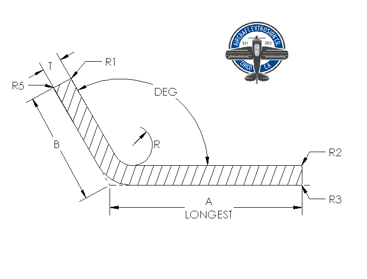 Aluminum Formed Obtuse Angle