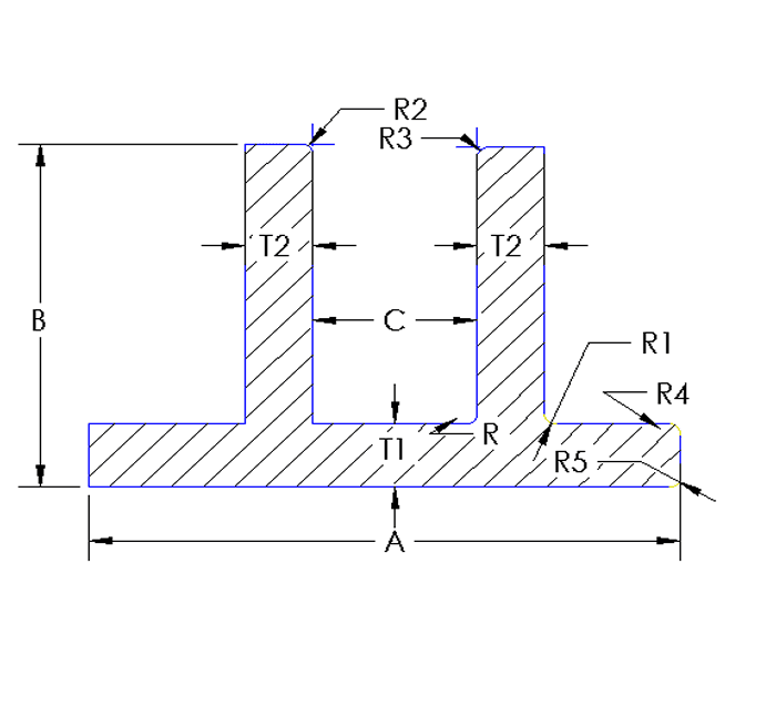 Aluminum Channel - Flanged