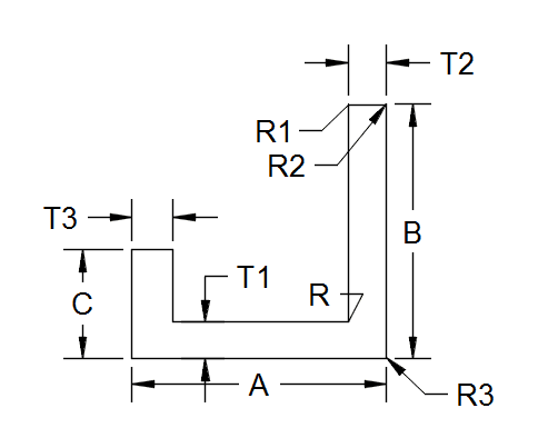 Aluminum Channel - Unequal Legs
