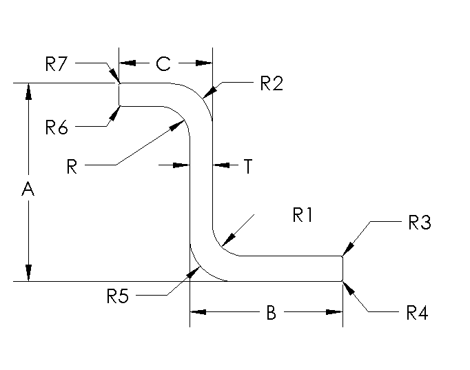 Aluminum Formed Z-Section